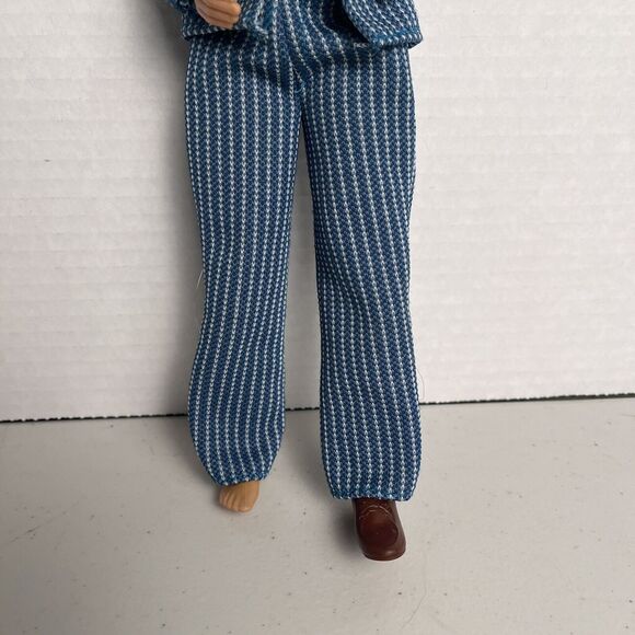 Vintage Ken Barbie Outfit Pinstripe Suit Dreamboat Shirt 1969 Mattel HTF Rare - Picture 7 of 16